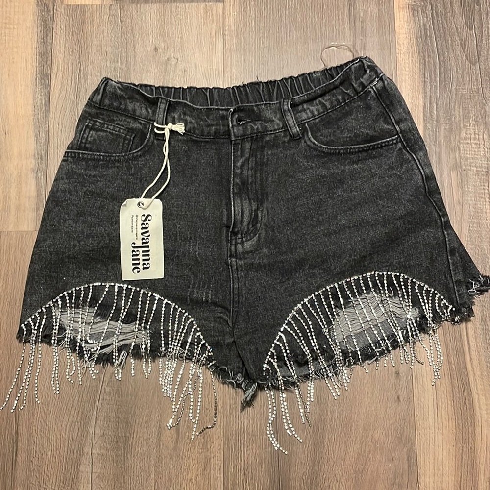 Rhinestone shorts